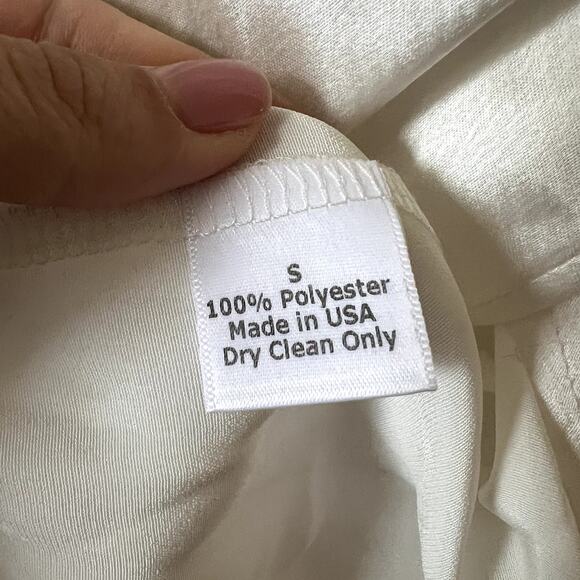 Nonchalant Label Dinah One Shoulder Satin Formal Maxi Dress White size S C5 - Picture 5 of 6